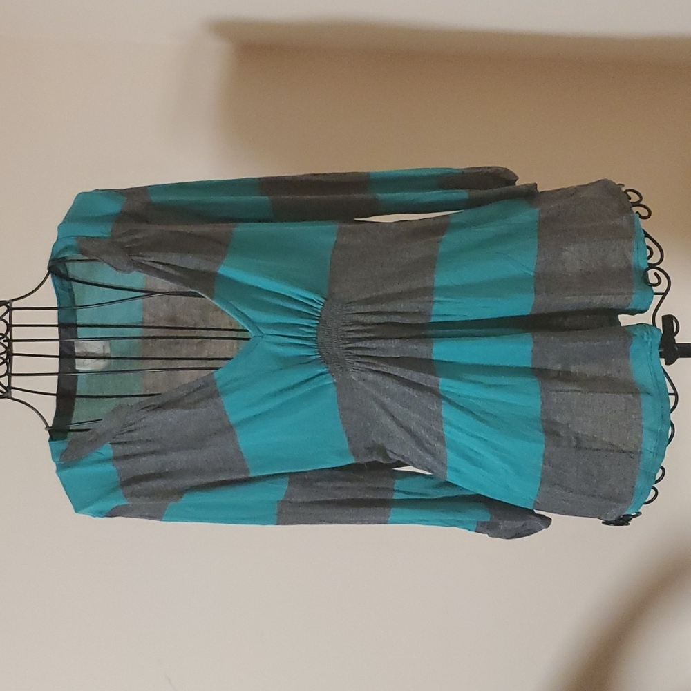 Ella's Moss rayon tunic shirt size S